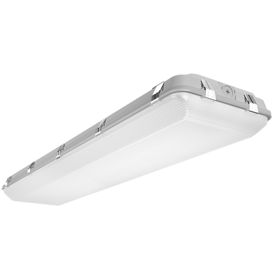 RAB Lighting WHALE 4-ft High Power Linear Fixture, 265/225/145W, CCT Selectable, LightCloud Blue, PIR Sensor, Battery Backup, Gray, WHALE4H/LCBS/E