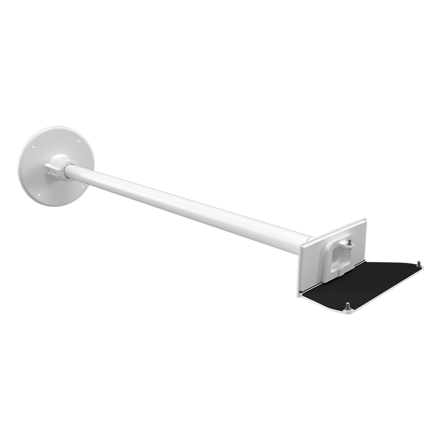 RAB Lighting Arm, 24 In., WPLEDM Compatible, White, ARM24MW