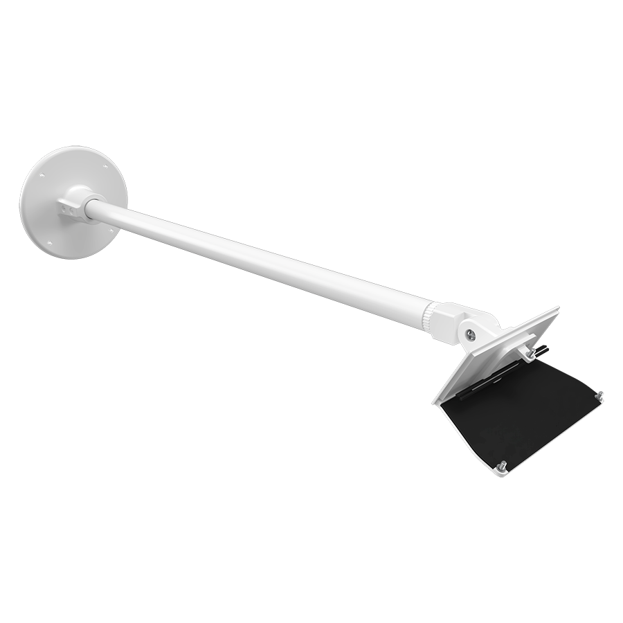 RAB Lighting Swivel Arm, 24 In., WPLEDM Compatible, White, ARM24SVMW