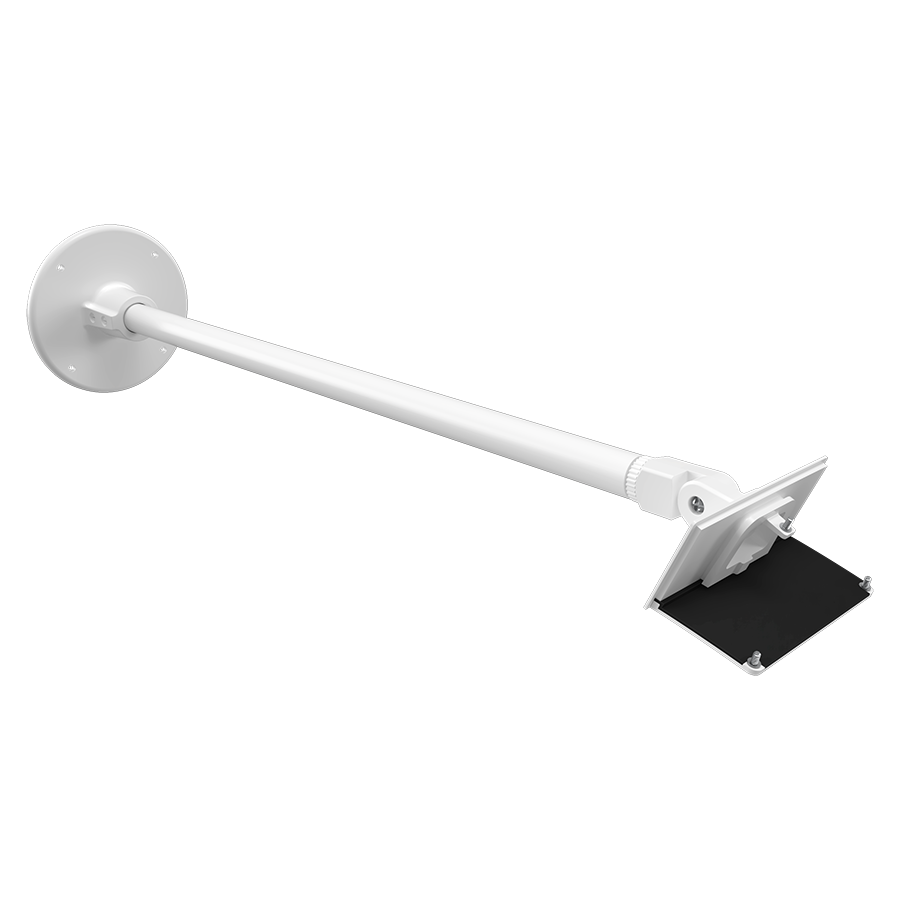 RAB Lighting Swivel Arm, 24 In., WPLEDS Compatible, White, ARM24SVSW