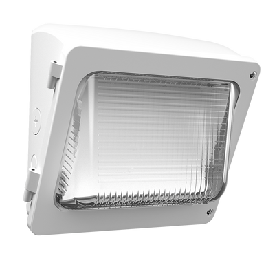 RAB Lighting WPX Field-Adjustable LED Wall Pack, 30 | 20 | 15W, CCT Selectable, Microwave Sensor, 120-277V, White, WPX1W/MVS
