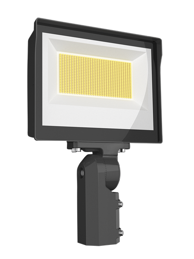 RAB Lighting X17 LED Flood Light, Slipfitter Mount, Photocell, CCT Selectable, 6,304 thru 14,129 Lumens, 120-277V, Bronze, X17XFU105SF