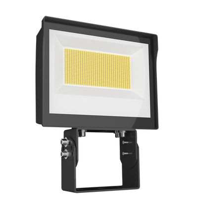 RAB Lighting 105 Watt X17 LED Flood Light, Trunnion Mount, Photocell, CCT Selectable, 14,129 Lumens, 120-277V, Bronze, X17FA105T