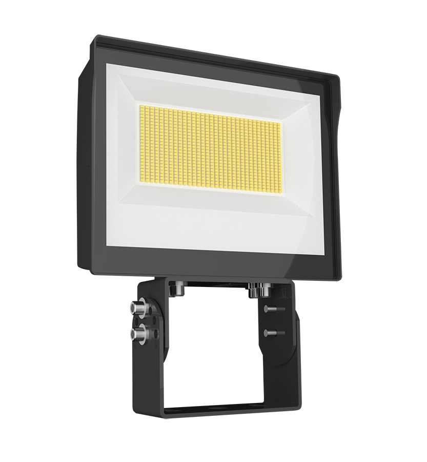 RAB Lighting 105 Watt X17 LED Flood Light, Trunnion Mount, Photocell, CCT Selectable, 14,129 Lumens, 120-277V, Bronze, X17FA105T