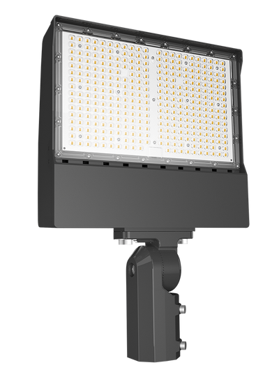 RAB Lighting X17 LED Flood Light, Slipfitter Mount, Photocell- CCT Selectable, 13,394 thru 30,618 Lumens, 120-277V, Bronze, X17XFU205SF/PCT