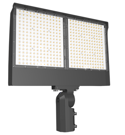 RAB Lighting X17 LED Flood Light, Slipfitter Mount, Photocell- CCT Selectable, 23,907 thru 49,228 Lumens, 120-277V, Bronze, X17XFU330SF/PCT