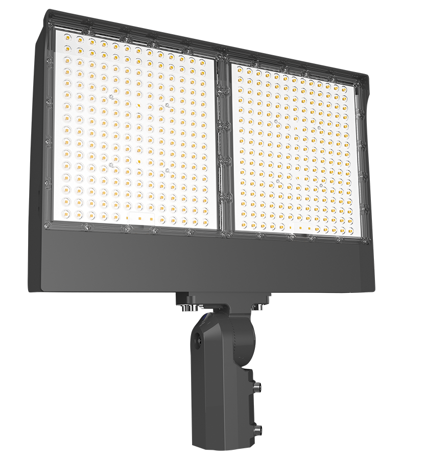 RAB Lighting X17 LED Area Light, 330/250/175W, CCT Selectable, 480V, Slipfitter, Photocell, Bronze, X17XFU330SF/480/PCT