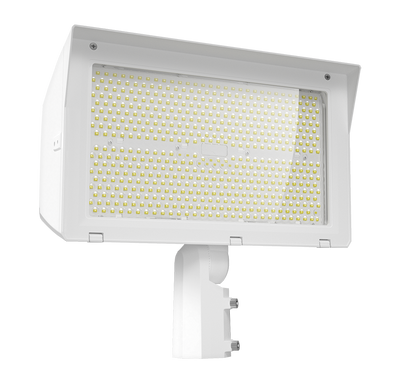 RAB Lighting X22 LED Flood Light, 250 | 220 | 190 | 150W, CCT Selectable, Slipfitter + Trunnion Mount, Photocell, 120-277V, White, X22-250W
