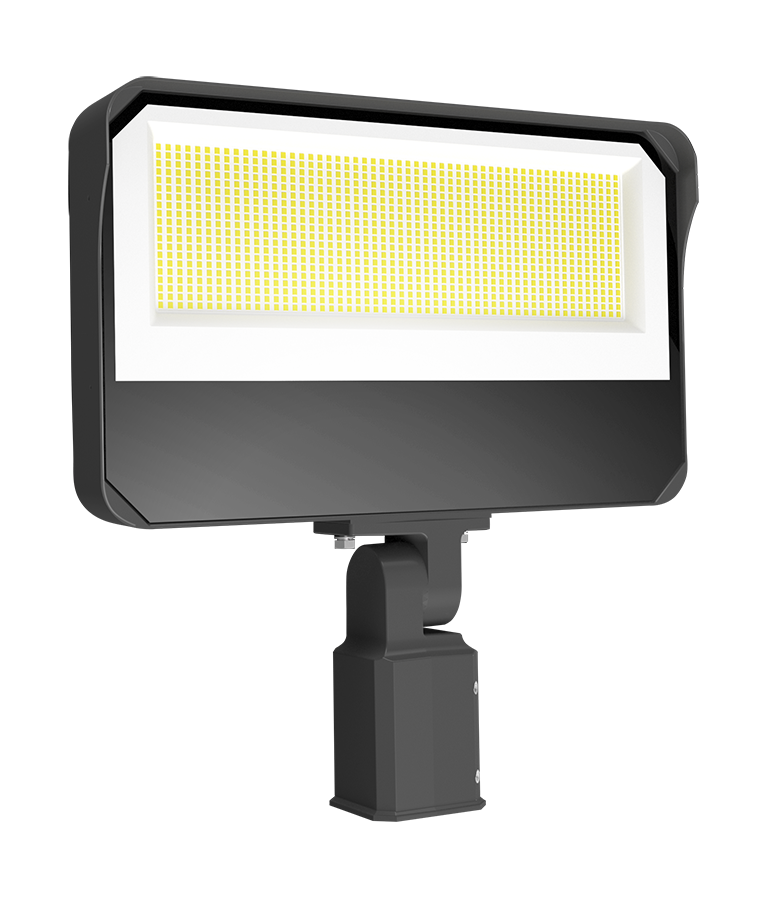 RAB Lighting X34 Flood Light FA, 250W, CCT Selectable, 480V, Slipfitter, Bronze, X34-250SF/480