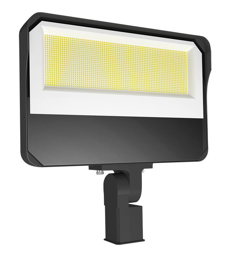 RAB Lighting X34 Flood Light, 450W, CCT Selectable, 480V, Slipfitter, Bronze, X34-450SF/480