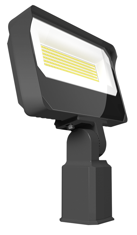 RAB Lighting X34 LED Flood Light, 70 | 80 | 90W, CCT Selectable, 10,313 thru 14,040 Lumens, Slipfitter Mount, Photocell, 120-277V, Bronze, X34L