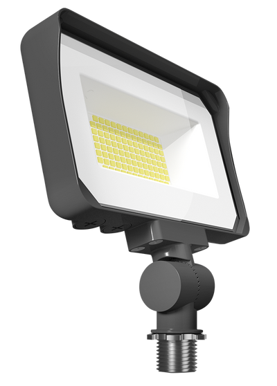 RAB Lighting X34 LED Flood Light, 20 | 25 | 35W, CCT Selectable, 2,685 thru 4,677 Lumens, Knuckle Mount, 120-277V, Bronze, X34S