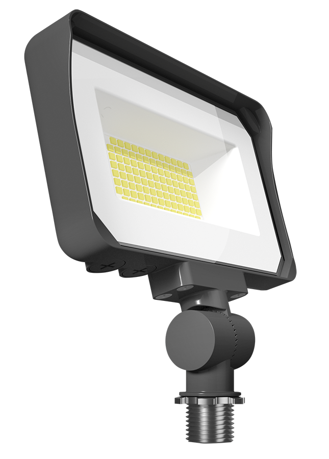 RAB Lighting X34 LED Flood Light, 20 | 25 | 35W, CCT Selectable, 2,685 thru 4,677 Lumens, Knuckle Mount, 120-277V, Bronze, X34S