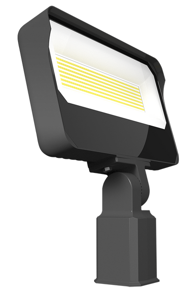 RAB Lighting X34 LED Flood Light, 95 | 110 | 130W, CCT Selectable, 14,615 thru 20,065 Lumens, Slipfitter Mount, Photocell, 120-277V, Bronze, X34XL