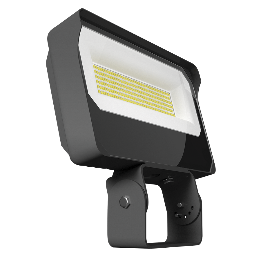 RAB Lighting X34LT Area Light, 90W, RGB Tunable White, 120-277V, Trunnion, Bronze, X34LT/RGB