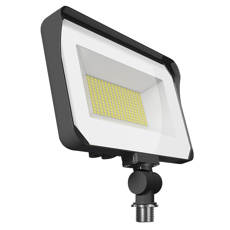 RAB Lighting X34M Area Light, 60W, RGB Tunable White, 120-277V, Knuckle, Bronze, X34M/RGB