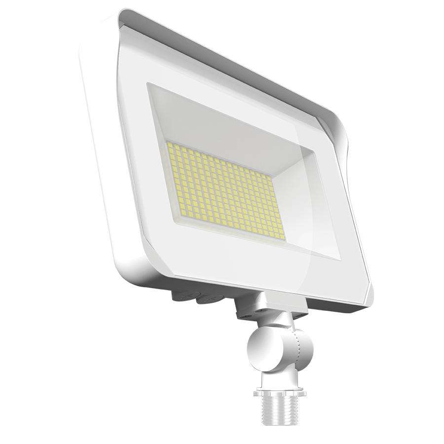 RAB Lighting X34 LED Flood Light, 60W, Tunable White RGB, 120-277V, Knuckle Mount, White, X34MW/RGB