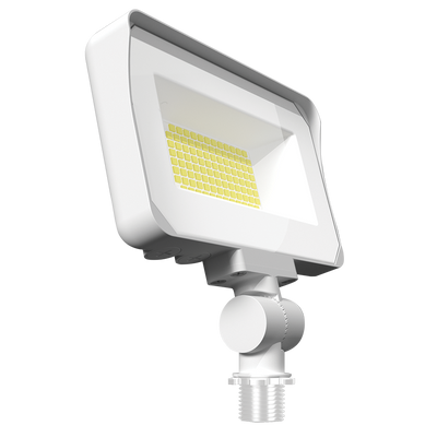 RAB Lighting X34 LED Flood Light, 30W, Tunable White RGB, 120-277V, Knuckle Mount, White, X34SW/RGB