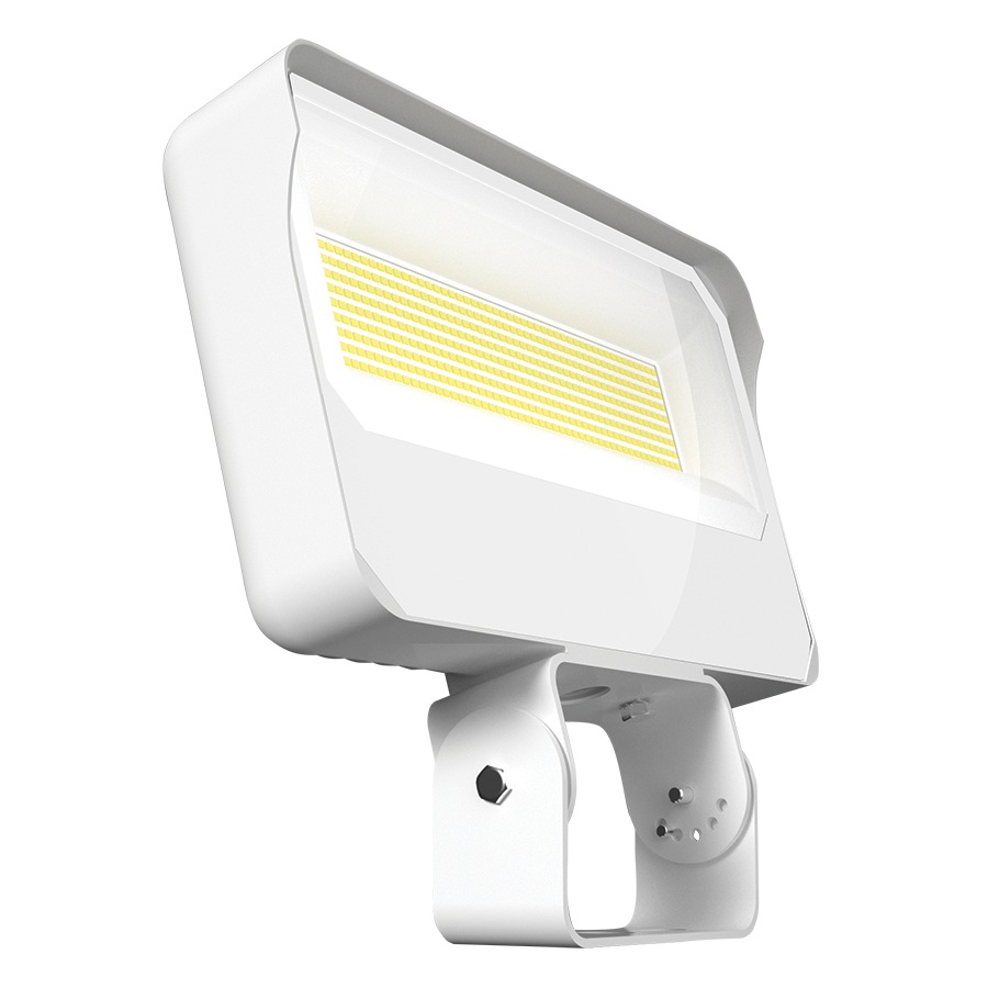 RAB Lighting X34 Trunnion Flood Light, 160W, RGB + Tunable White, 120-277V, White, X34XXLTW/RGB