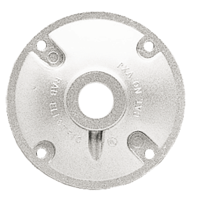 RAB Lighting 1 Hole 4" Heavy Duty Cover, Natural, XC1