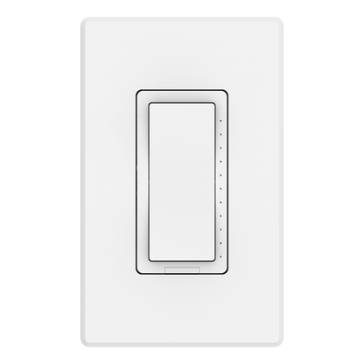 RAB Lighting Dimmer Paddle, 500W Incandescent/300W LED, 120V, Matte White, XDIM