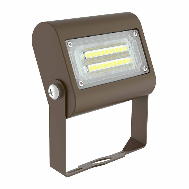 Westgate Mfg LFX-XS Flood/Area Light, 15W, 5000K, 0-10V Dimmable, TYPE III, Bronze, LFX-XS-15W-50K-TR