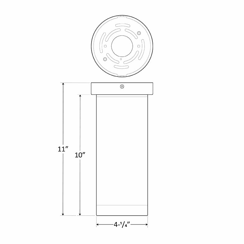 Westgate Mfg CMC4 Cylinder, 9/12/15W, CCT Selectable, TRIAC & 0-10V, White, CMC4-MCTP-DD-WH