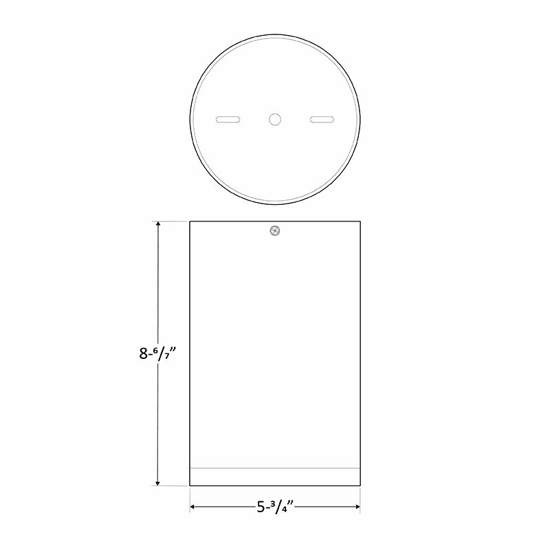 Westgate Mfg CMC6 Ceiling Mount Cylinder, 21/28/35W, CCT Selectable, TRIAC & 0-10V, White, CMC6-MCTP-DD-WH