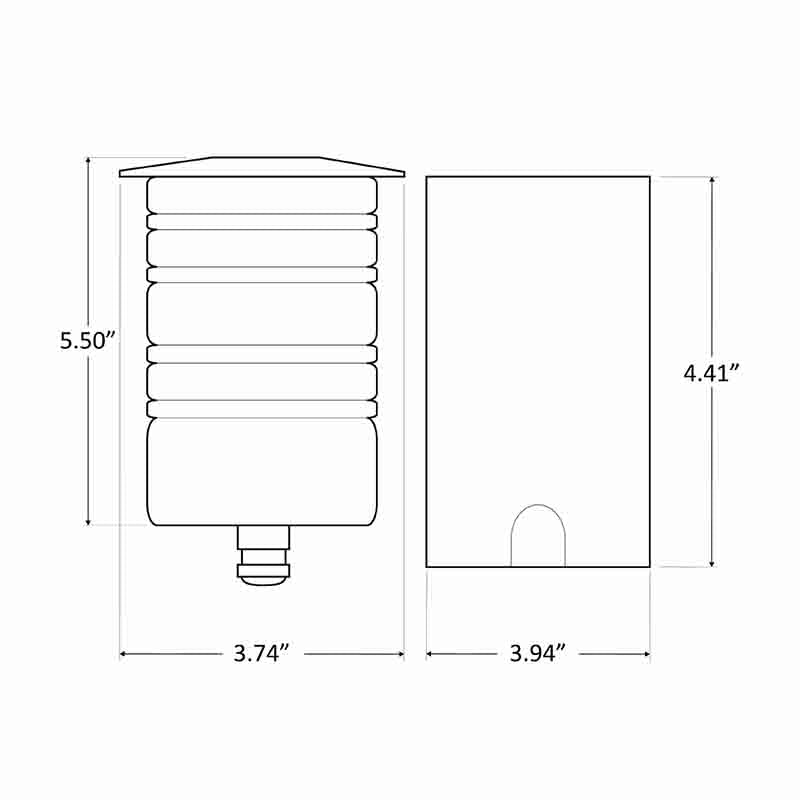 Westgate Mfg In-Ground Light, 7W, 3000K, 12V AC/DC, IP67, Stainless Steel, IGL-7W-30K