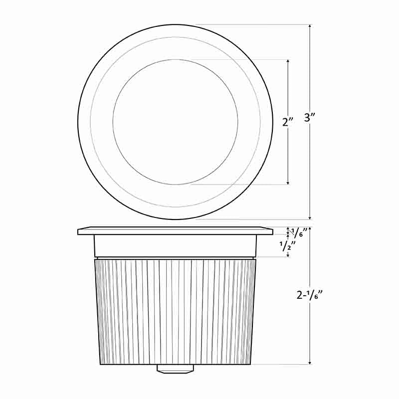 Westgate Lighting  Integrated Led Inground Light 12-24V Ac/Dc 3W 30K - Brushed Nickel  IGLA-3W-30K-BN