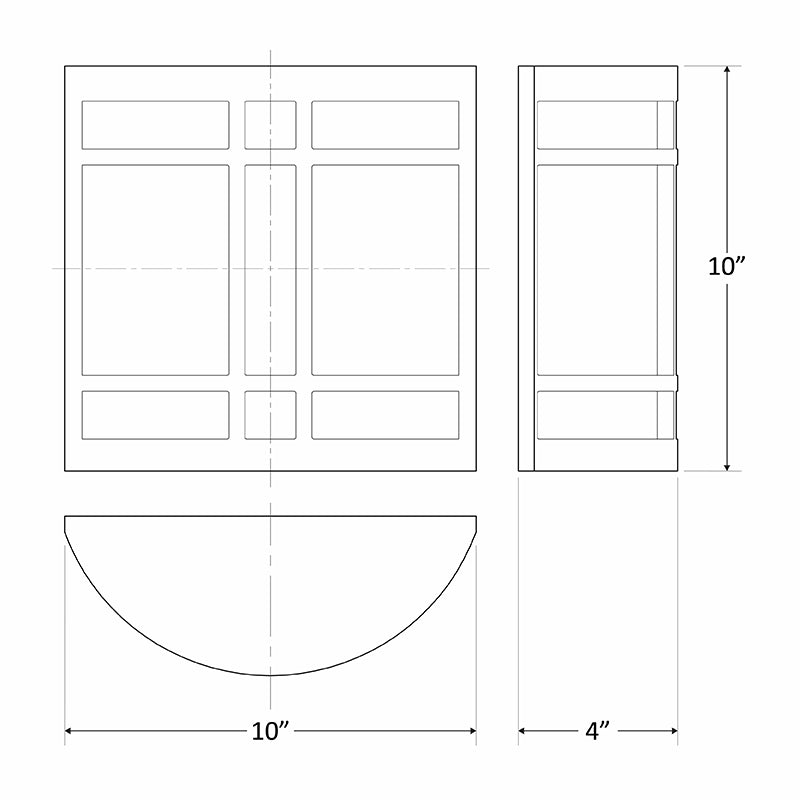 Westgate Mfg Outdoor Decorative Wide Sconce, 12W, CCT Selectable, Silver, LDSW-MCT5-SIL