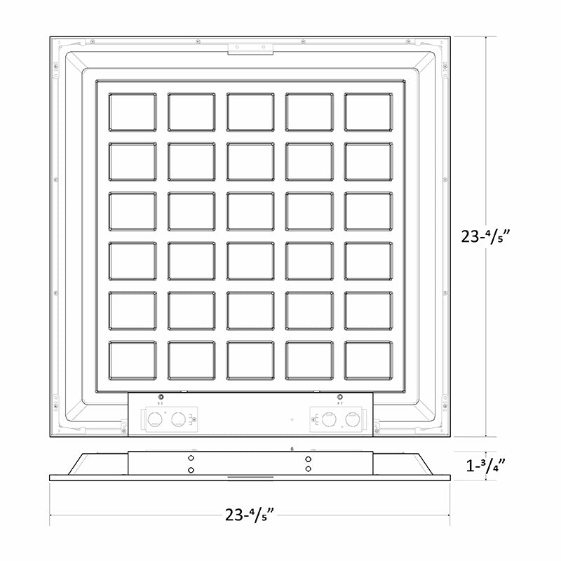 Westgate Mfg LPNG 2X2 Backlit Panel, 40W, 5000K, 0-10V Dimmable, White, LPNG-2X2-4KLM-50K-D