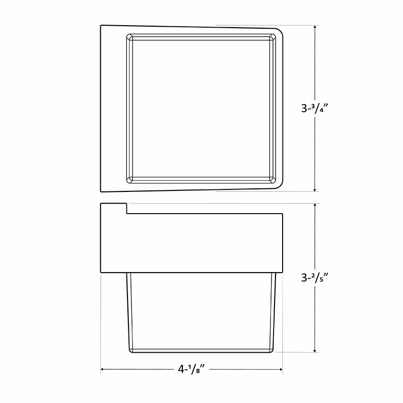 Westgate Mfg Mini Square Wall Sconce, 3W, CCT Selectable, 12V, Oil-Rubbed Bronze, LVW-210-MCT-ORB