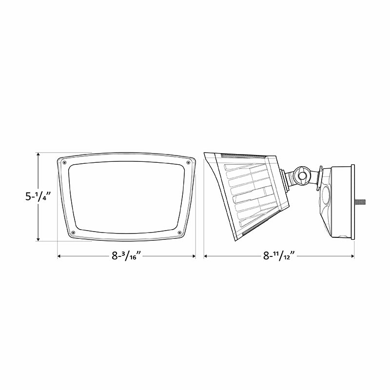 Westgate Mfg LED Flood Light, 28W, CCT Selectable, 120-277V, TRIAC Dimmable, Bronze, SL-28W-MCT-BZ-D