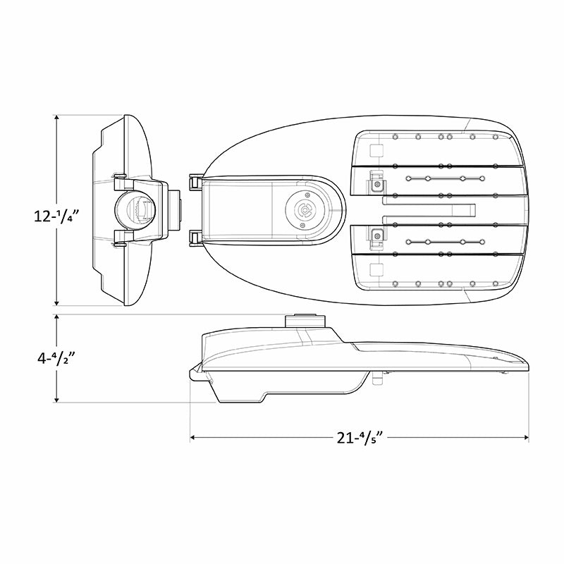 Westgate Mfg STL3 Gen. 3 Street Light, 150W, 5000K, 480V, 0-10V Dimmable, Light Grey, STL3-150W-50K-480V