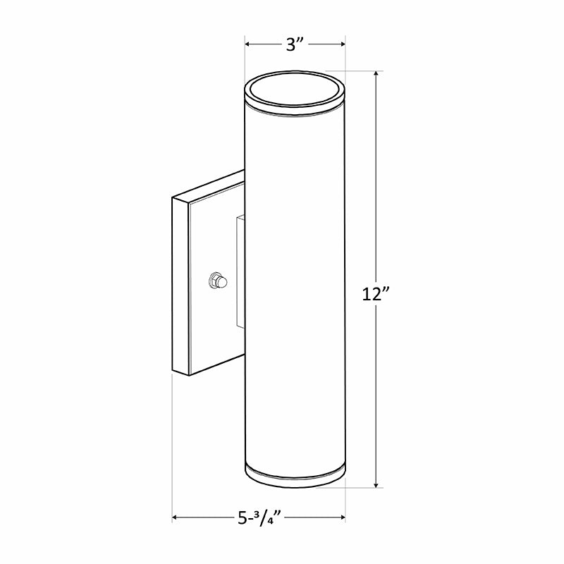 Westgate Mfg WMC3 Wall Cylinder, 18W, CCT Selectable, TRIAC Dimming, Oil-Rubbed Bronze, WMC3-UDL-MCT-BR-DT