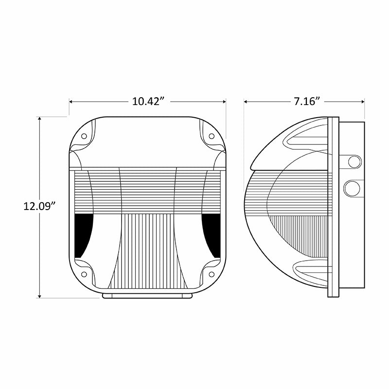 Westgate Mfg LTW Semi-Cutoff Vandal-Proof Wall Pack, 50W, 5000K, Dark Bronze, LTW-50CW