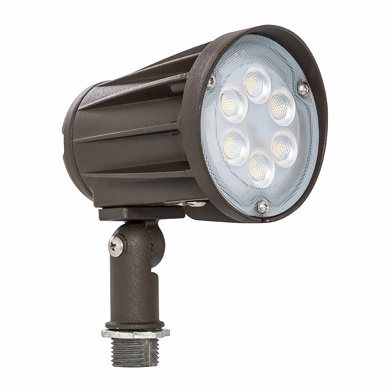 Westgate Mfg Bullet Flood Light, 15W, 3000K, 0-10V Dimmable, 30° Beam, IP65, Bronze, FLD2-15W-30K-D-KN
