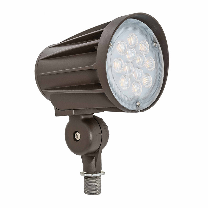 Westgate Mfg Bullet Flood Light, 28W, 3000K, 0-10V Dimmable, 30° Beam, IP65, Bronze, FLD2-28W-30K-D-KN