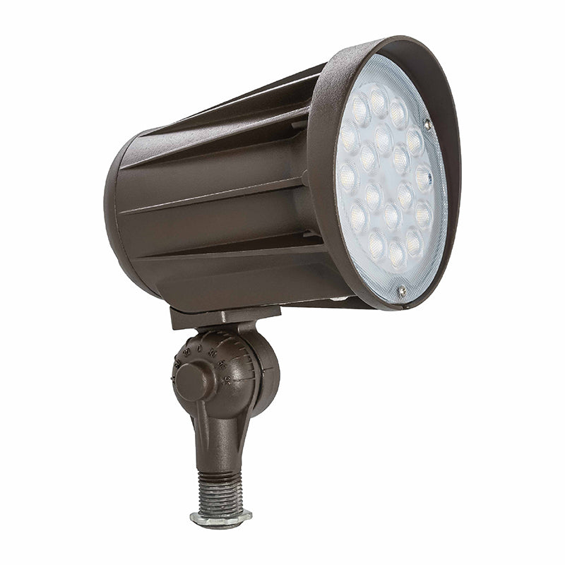 Westgate Mfg Bullet Flood Light, 42W, 3000K, 0-10V Dimmable, 30° Beam, IP65, Bronze, FLD2-42W-30K-D-KN