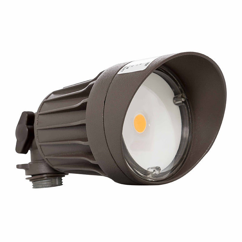 Westgate Mfg Round Flood Head, 10W, 3000K, 120V, Dark Bronze, FLS-10W-30K-BR
