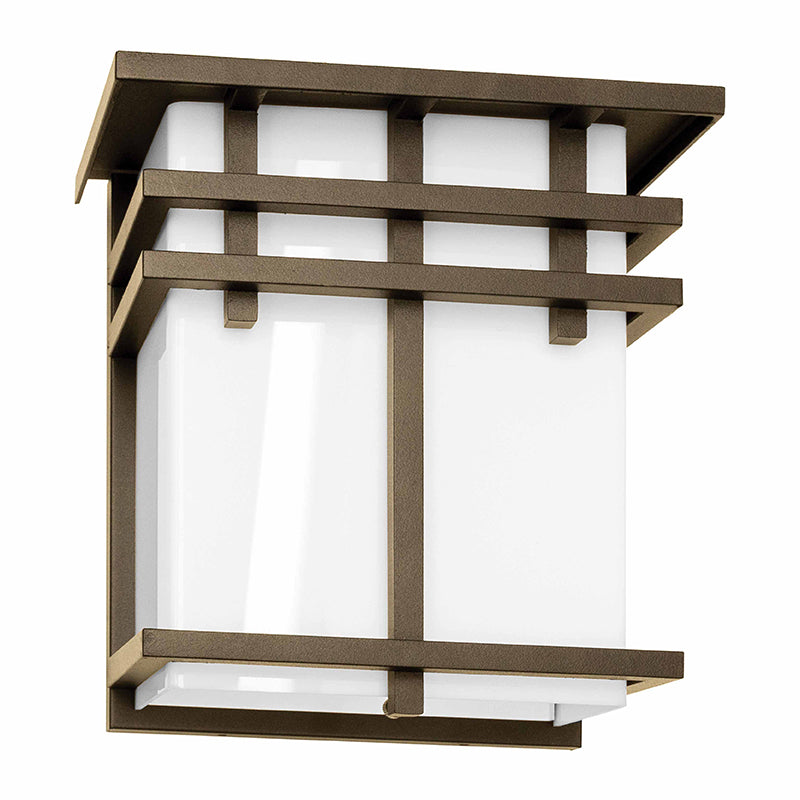Westgate Mfg Outdoor Decorative Square Sconce, 12W, CCT Selectable, Oil-Rubbed Bronze, LDSS-MCT5-ORB