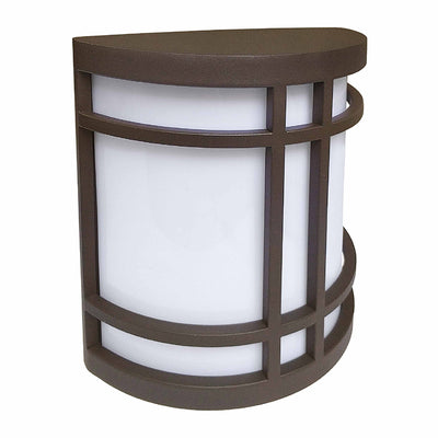 Westgate Mfg Outdoor Decorative Wide Sconce, 12W, CCT Selectable, Oil-Rubbed Bronze, LDSW-MCT5-ORB