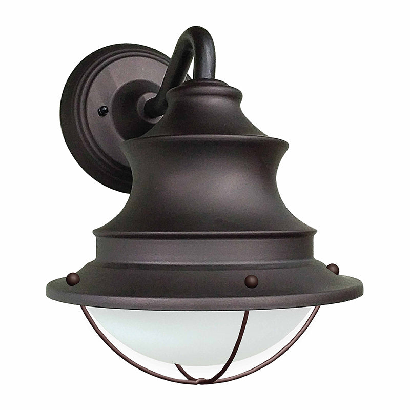 Westgate Mfg Seaside Wall Light with Wireguard, 12W, CCT Selectable, 120V, Oil-Rubbed Bronze, LRS-SWG-MCT5-ORB