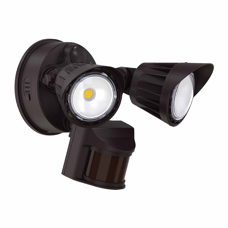 Westgate Mfg LED Security Light, 20W, 5000K, PIR Sensor, 180° Detection, Bronze, SL-20W-50K-BZ-P