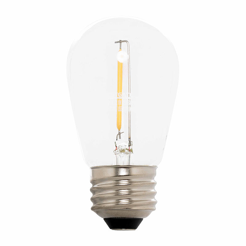 Westgate Mfg String Light, 24 Ft., 12 Sockets, 1W Per Bulb, 2700K, 120V, Black, STG-2412-27K