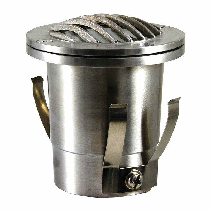 Westgate Mfg Well Light, Stainless Steel, MR16 12V 50W Max, Ss, Louvered Lens, Pvc Sleeve WL-138-SS