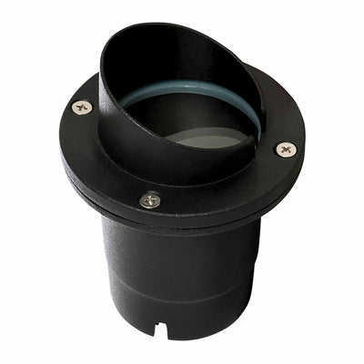 Westgate Mfg Well Light, Aluminum, G5.3 MR16 12V/50W Max, Flat Temp. Glass, Black, 3 FT Cable WL-181-BK