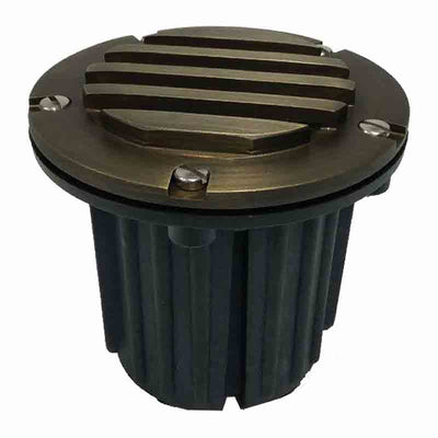 Westgate Mfg Adjustable FG/Brass Louver Well Light Antique, 5W LED MR16 400L 3000K WL-708-FGBZ