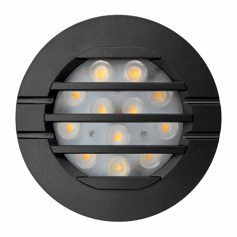 Westgate Mfg LED Well Light Louver, 6W, 3000K, 12V, Black, WLL-106-30K-BK